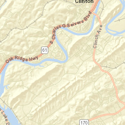 South Clinton Tennessee Street Map