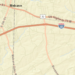 Mebane Street Map