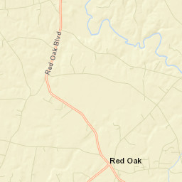 Red Oak Street Map