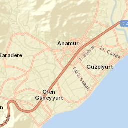 Anamur Street Map