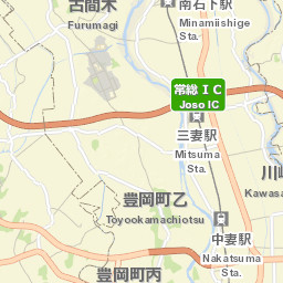 Jōsō-shi Street Map