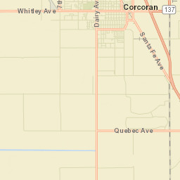 South Corcoran California Street Map