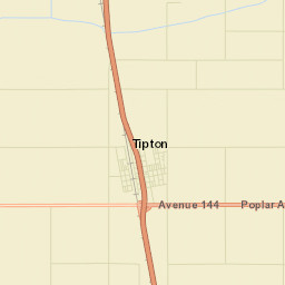 Tipton California Street Map