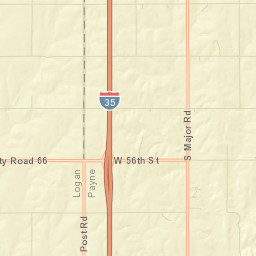 I-35 Mulhall OK 73063 America Street Map