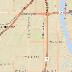 5166 S 34th W Ave Tulsa Oklahoma Street Map