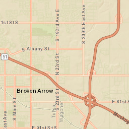 1406 E Fargo St Broken Arrow Street Map