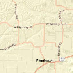 Farmington Arkansas Street Map