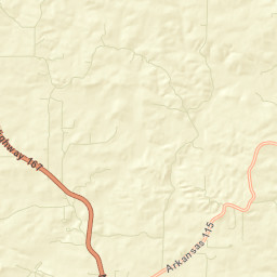 Maxville Arkansas Street Map