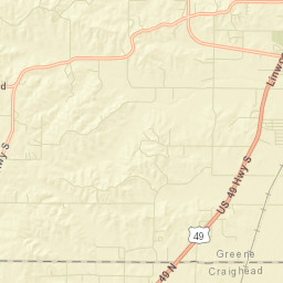 Tunis Arkansas Street Map