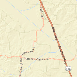 Tuckers Corner Tennessee Street Map