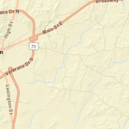 Rosser Tennessee Street Map