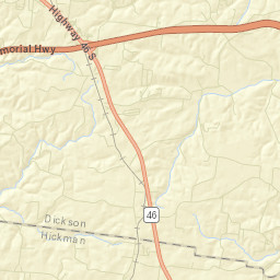 Tidwell Tennessee Street Map
