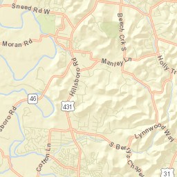 Williamson Estates Tennessee Street Map