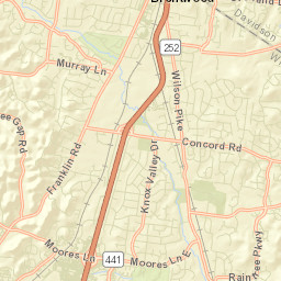 Stonehenge Estates Tennessee Street Map