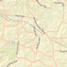 Wrencoe Tennessee Street Map