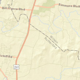 Vine Tennessee Street Map