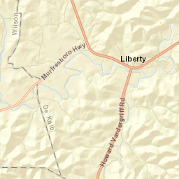 Round Top Tennessee Street Map