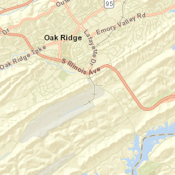 Robertsville Tennessee Street Map