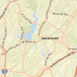 Jamestown Street Map