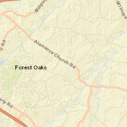 Forest Oaks Street Map