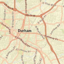 Durham Street Map