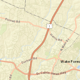 Wake Forest Street Map