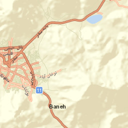 Baneh Street Map