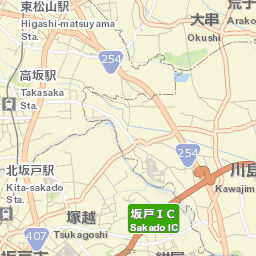 Sakado-shi Street Map