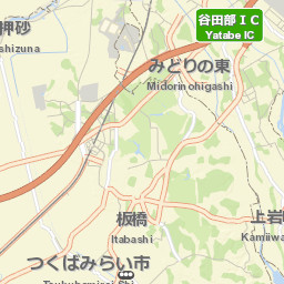 Tsukubamirai-shi Street Map