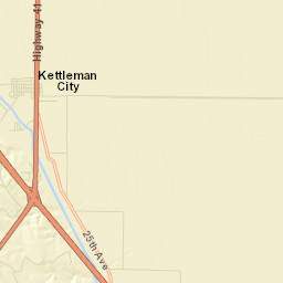 Kettleman City California Street Map