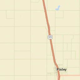 Pixley California Street Map