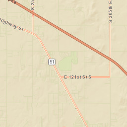 9268-9298 S 256th E Ave Broken Arrow OK Street Map