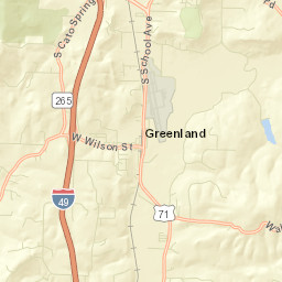 2700-2724 West Kessler Mountain Road, Fayetteville Street Map