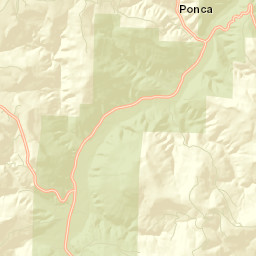 Ponca Arkansas Street Map