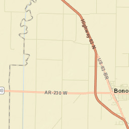 Pauls Switch Arkansas Street Map