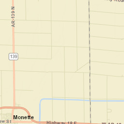 Monette Arkansas Street Map