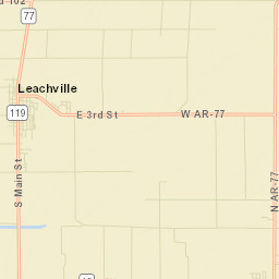 Poplar Corner Arkansas Street Map