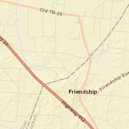 Tigrett Tennessee Street Map