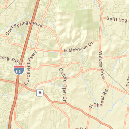 Interstate 65, Franklin, TN 37067, USA Street Map