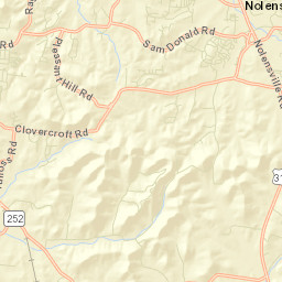 Nolensville Tennessee Street Map