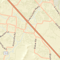 Tarrytown Estates Tennessee Street Map