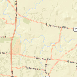 Walterhill Tennessee Street Map