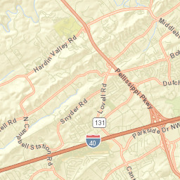Wood Creek West Tennessee Street Map
