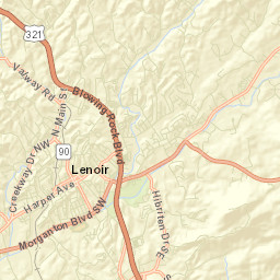 Caldwell County Street Map