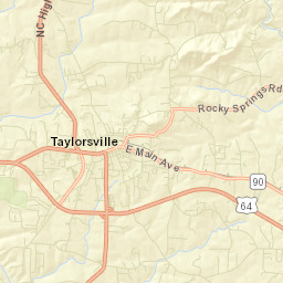 Alexander County Street Map