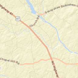 Saxapahaw Street Map