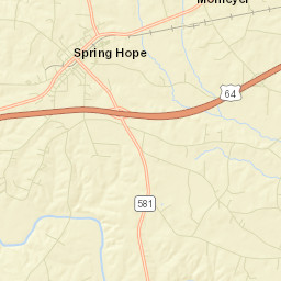 Spring Hope Street Map