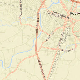 Rocky Mount Street Map