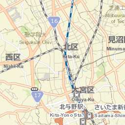 Saitama Street Map