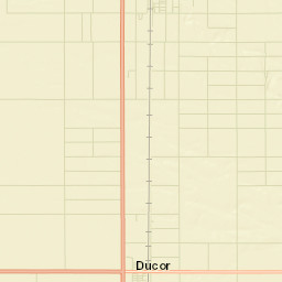 Ducor California Street Map